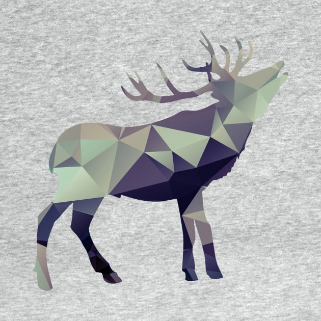 Geometric Stag by Hadrien73
